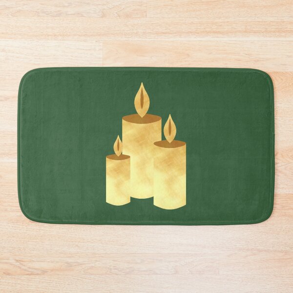 Item preview, Golden Candles on green - Calm, Sensory-Friendly designed and sold by CreaTwinkles.