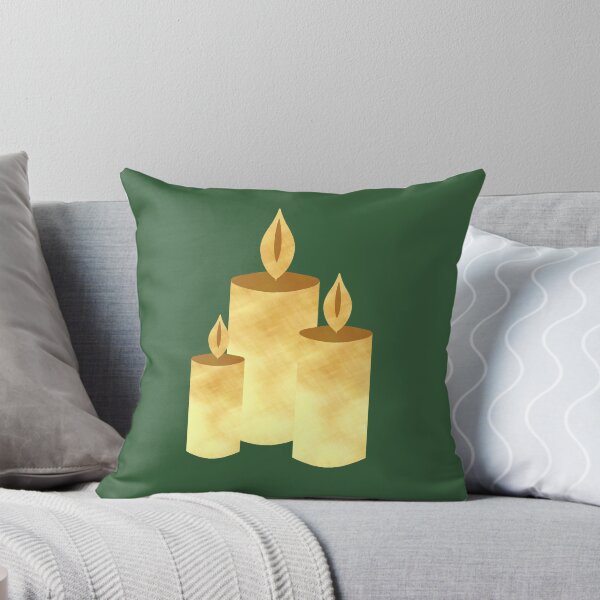 Item preview, Golden Candles on green - Calm, Sensory-Friendly designed and sold by CreaTwinkles.