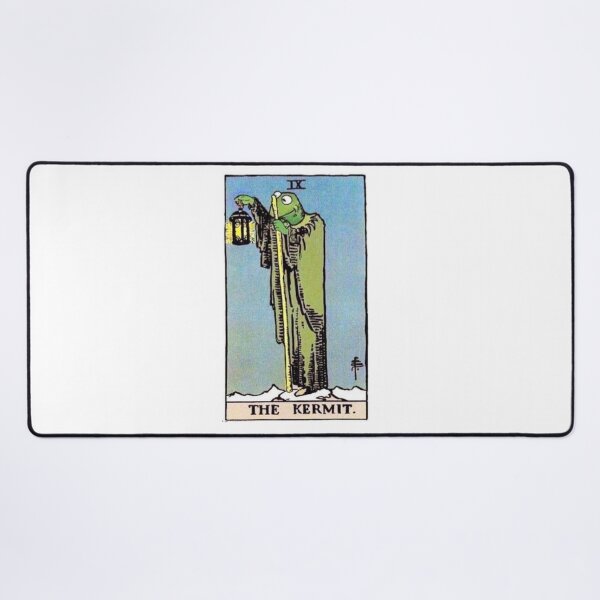 Item preview, The Kermit Tarot Card Parody – Funny Frog Hermit Design designed and sold by sentaxfe.