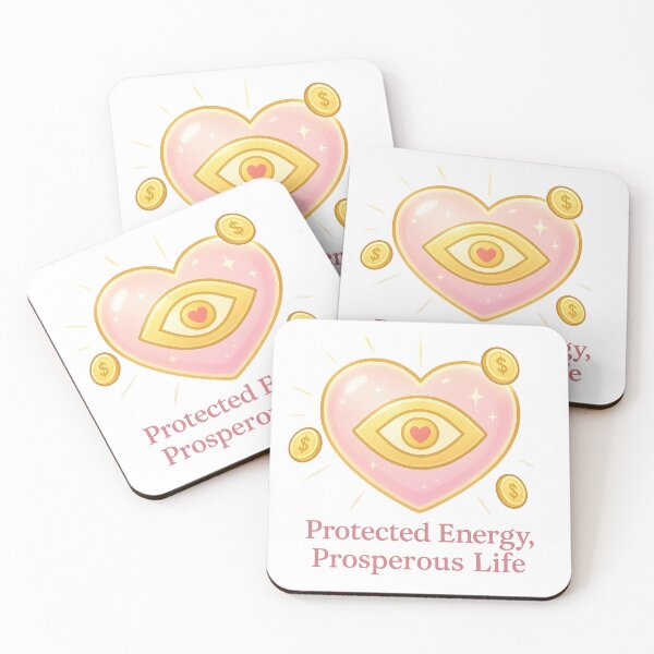 Item preview, Protected Energy Prosperous Life Sticker | Heart Evil Eye Money Charm | Feminine Abundance | Soft Protection Sticker | Lucky Girl Energy designed and sold by HerDreamCodes.
