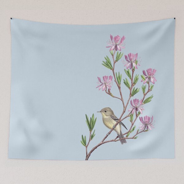 Item preview, Yellow-bellied Flycatcher in Rhodora  designed and sold by JadaFitch.