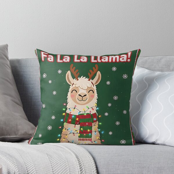 Artikelvorschau, Fa La La Llama! Festlicher hässlicher Pullover entworfen und verkauft von Silent Watch Threads..