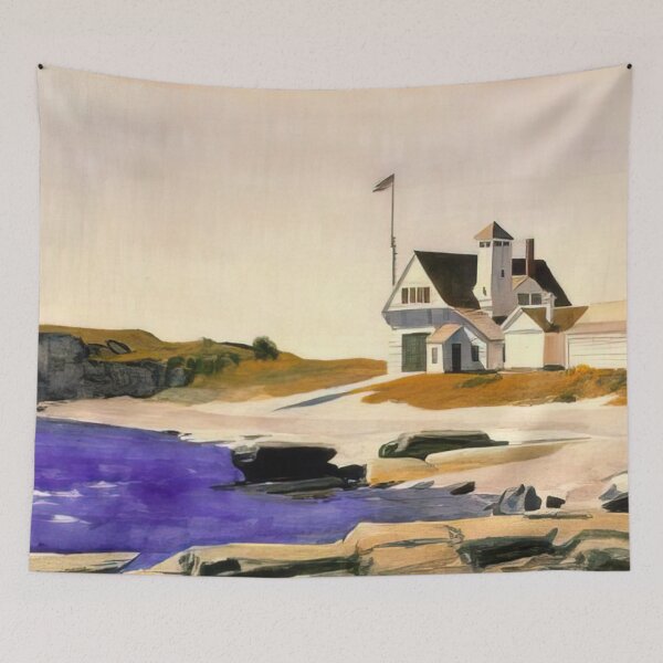 Item preview, Edward Hopper – Coast Guard Station, Two Lights, Maine designed and sold by meldefiart.