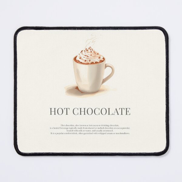 Item preview, Minimalist Definition of Hot Chocolate | Cozy Wall Art designed and sold by ElizabethCoelho.