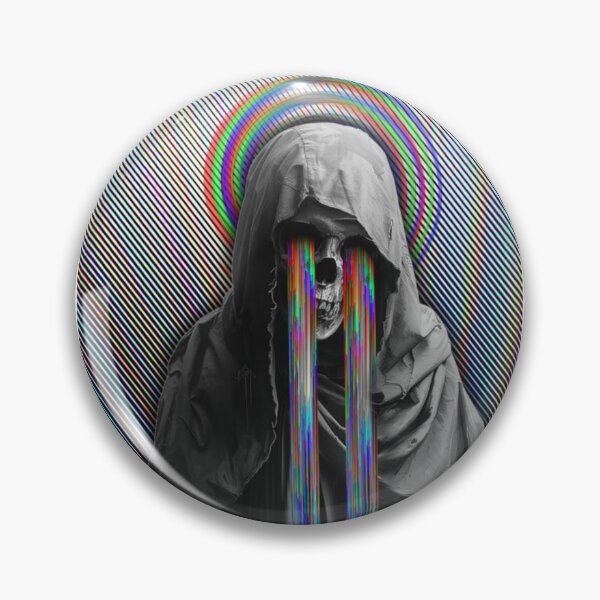 Item preview, Psychedelic Grim Reaper – Rainbow Tears Digital Art designed and sold by sentaxfe.