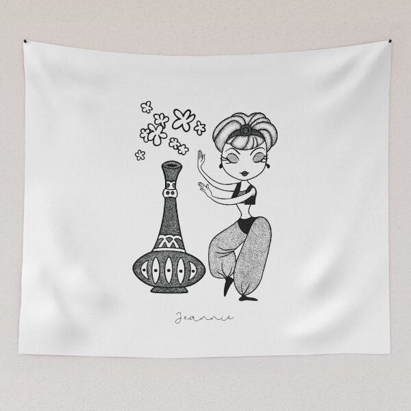 Item preview, I dream of Jeannie – The lady in the bottle - Barbara Eden (Calligraphy) designed and sold by Atropa Parcae.