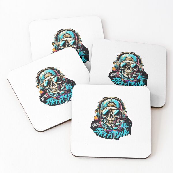 Item preview, Street Soul – Urban Rhythm Skull Headphones Design designed and sold by TeeMoods.