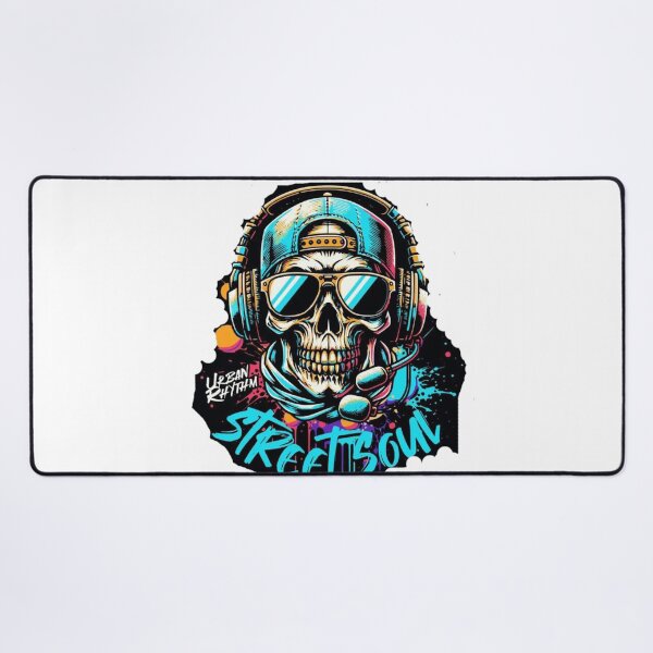 Item preview, Street Soul – Urban Rhythm Skull Headphones Design designed and sold by TeeMoods.