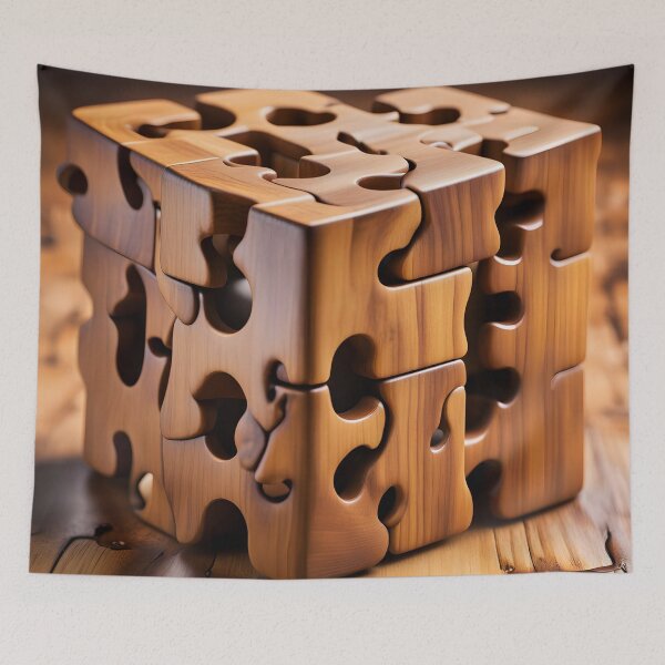 Item preview, Stunning Wooden Puzzle Art – A Masterpiece of Nature and Craft designed and sold by PawPrintedArt.