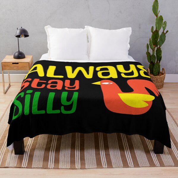 Item preview, Always Stay Silly Slogan - Funny Quirky Cartoon Bird Design designed and sold by SaadArtCo.