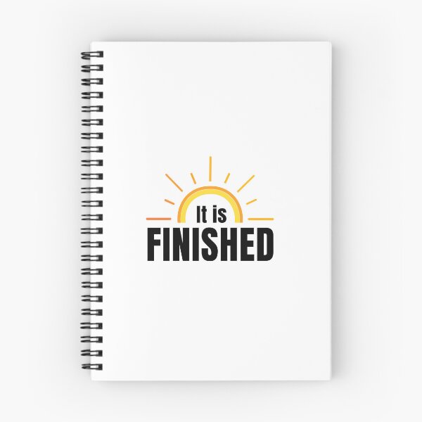 Item preview, It Is Finished – Christian Faith Typography T-Shirt Design designed and sold by CrossCrafted.