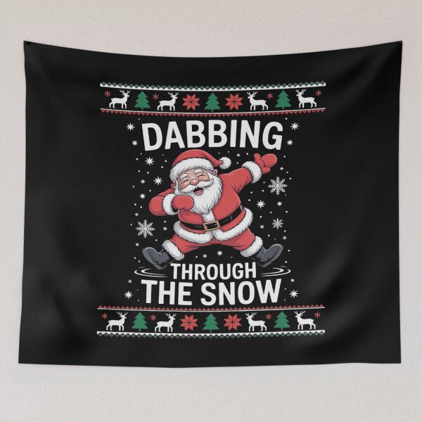 Item preview, Dabbing Through The Snow Santa Christmas Ugly  designed and sold by Belkisallen.