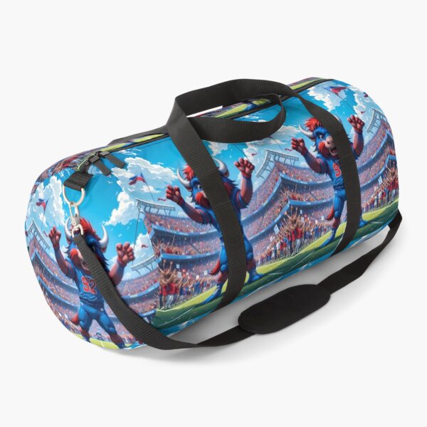 Item preview, Happy Buffalo Bills Displaying Pride Athleticism Art Field designed and sold by ART ATTACK ZONE.