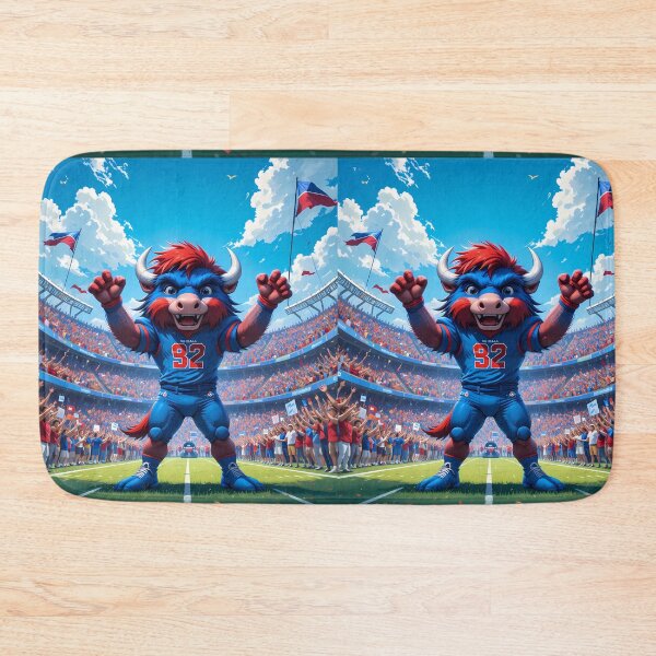 Item preview, Happy Buffalo Bills Displaying Pride Athleticism Art Field designed and sold by ART ATTACK ZONE.