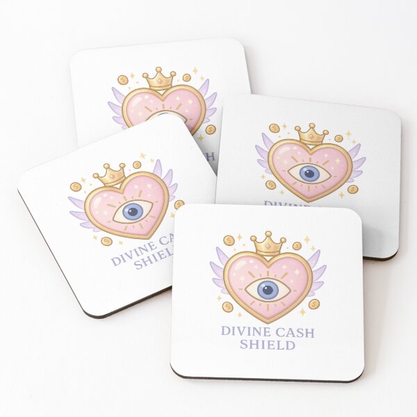 Item preview, Divine Cash Shield Sticker | Kawaii Money Protection | Evil Eye Wealth Charm | Abundance Sticker | Soft Feminine Prosperity Magic designed and sold by HerDreamCodes.