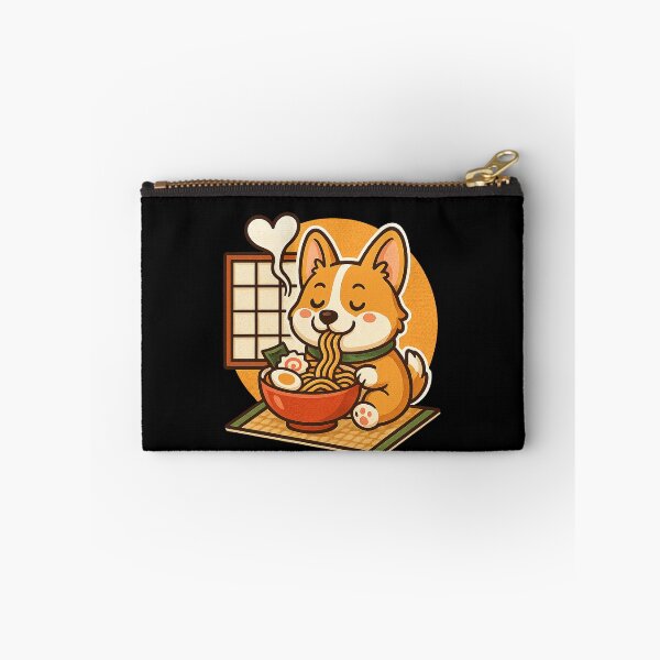Item preview, Kawaii Corgi Eating Ramen Tatami Slurp Hour Funny Corgi Lover designed and sold by Bongocomic.