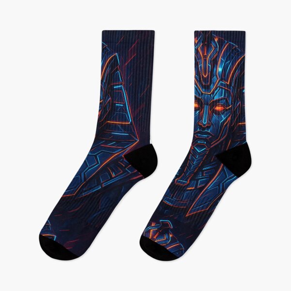 Item preview, Cyber Pharaoh | Futuristic Egyptian Design designed and sold by MythicPattern.