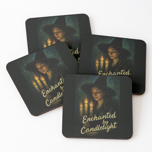 Item preview, Emotional Holiday Scene with Witch, Firelight, and Gift designed and sold by SplashTastic.