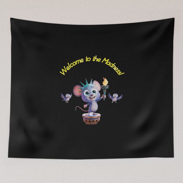 Item preview, Zippy Mouse Freedom Statue Madness T-Shirt designed and sold by Zippy Creation.