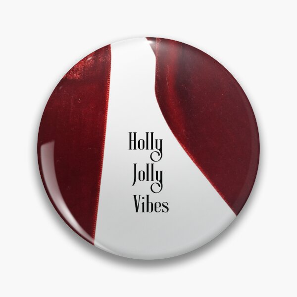 Item preview, Holly Jolly Vibes Typography with a red velvet bow  designed and sold by calopao.
