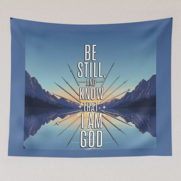 Item preview, Inspirational Christian Quote - Be Still and Know That I Am God. designed and sold by loveandlightrb.