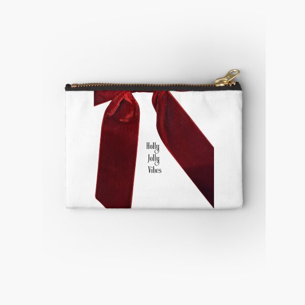 Item preview, Holly Jolly Vibes Typography with a red velvet bow  designed and sold by calopao.