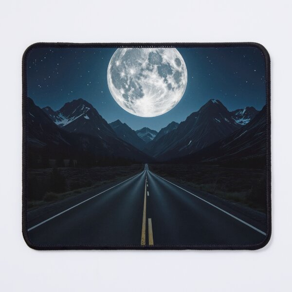 Item preview, Moonlit Mountain Road designed and sold by Maria Dryfhout.