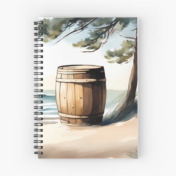 Item preview, Wooden Barrel on Beach designed and sold by CalmnessbyChoice.