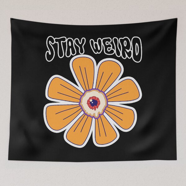 Item preview, Stay Weird Eyeball Flower designed and sold by LagomCreative.