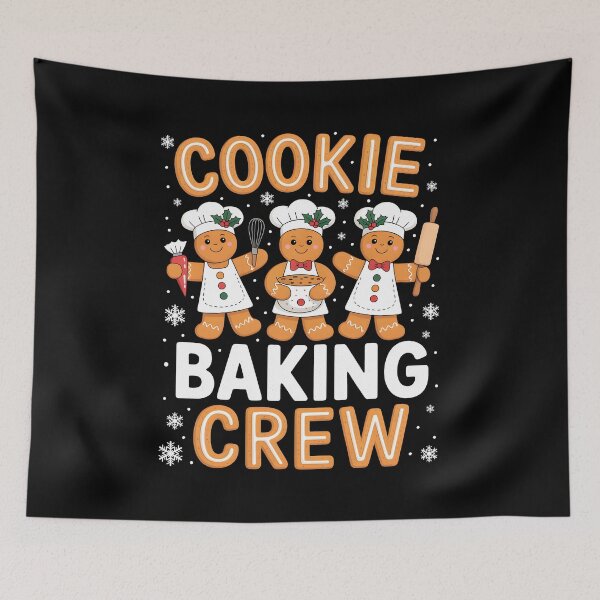 Item preview, Cookie Baking Crew Christmas Gingerbread Bakers designed and sold by KarimSoCute.