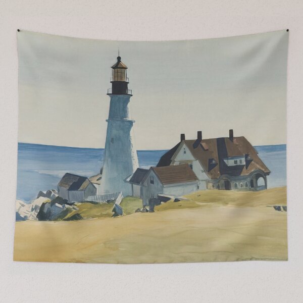 Item preview, Edward Hopper – Lighthouse And Buildings, Portland Head, Cape Elizabeth, Maine designed and sold by meldefiart.