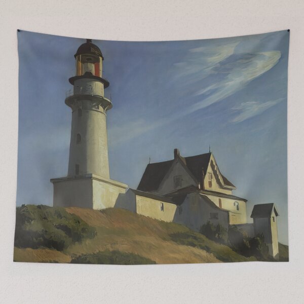 Item preview, Edward Hopper – Lighthouse At Two Lights designed and sold by meldefiart.
