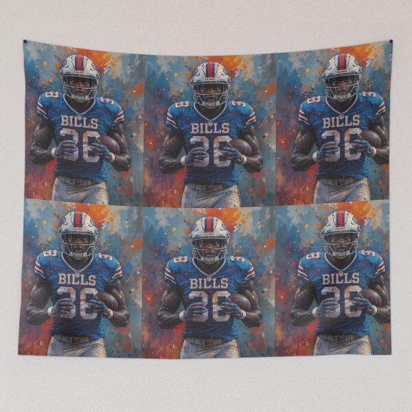 Item preview, God Buffalo Bills Displaying Pride Athleticism Art Field designed and sold by ART ATTACK ZONE.