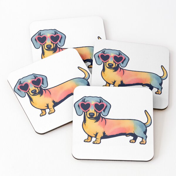 Item preview, Dachshund Pink Sunglasses designed and sold by stephenflashart.