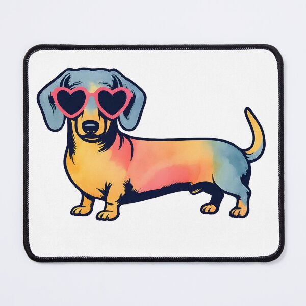Item preview, Dachshund Pink Sunglasses designed and sold by stephenflashart.
