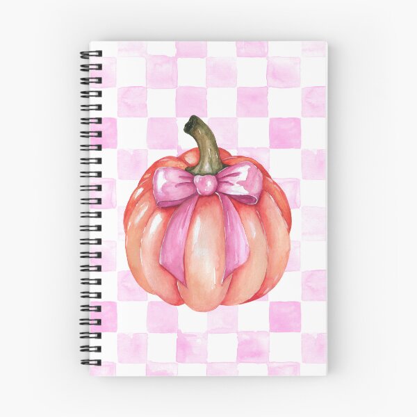 Item preview, Pink Bow and Pumpkin designed and sold by papierquarell.