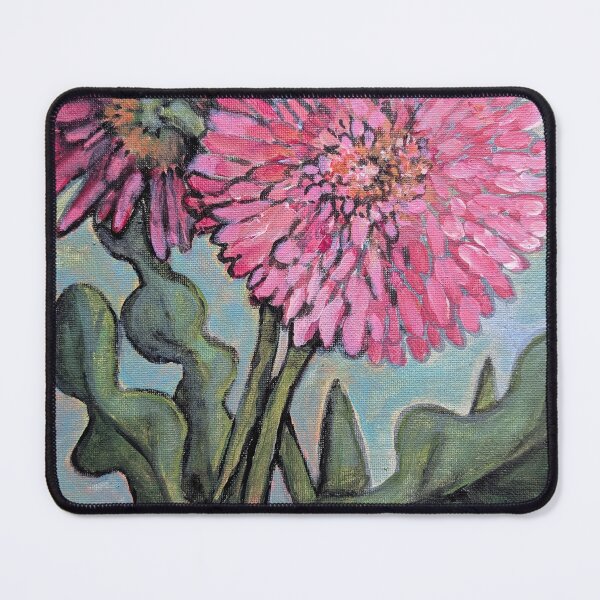 Item preview, Vibrant Pink Mums - Acrylic Painting designed and sold by Kara Draws.