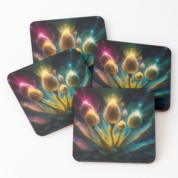 Item preview, Beautiful Fluorescent Floral Design – Vibrant Neon Botanical Art designed and sold by The People’s Punchline.