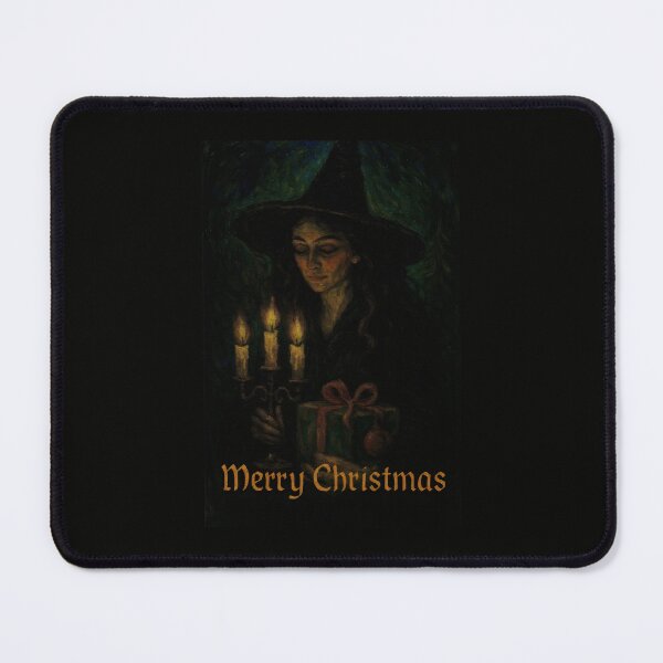Item preview, Van Gogh-Inspired Holiday Moment with Gift and Glowing Candles designed and sold by SplashTastic.