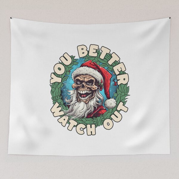 Item preview, Sassy Skull Santa Creepy Christmas designed and sold by SkullTroops.