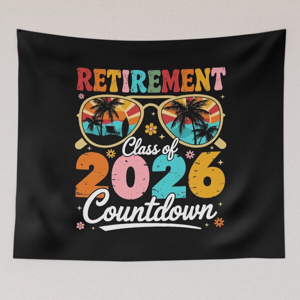 Item preview, Retro Retirement Class of 2026 Countdown in Progress Teacher designed and sold by KarimSoCute.