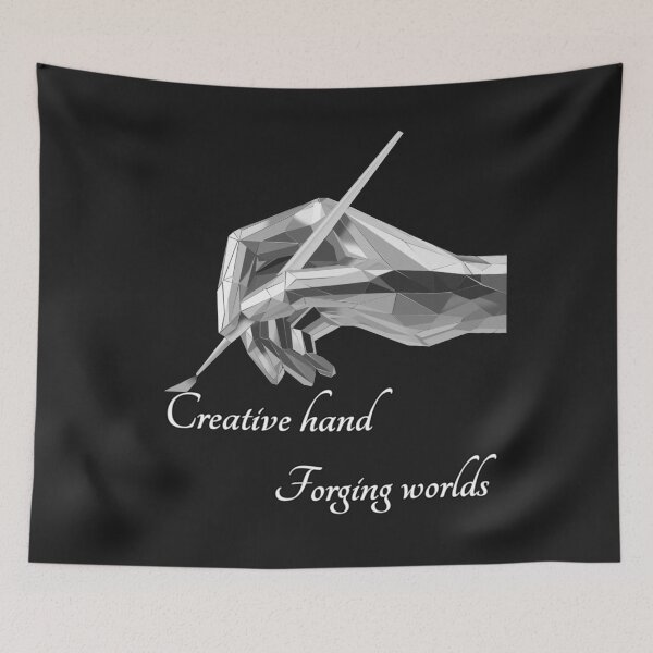 Item preview, Hand, Forging Worlds – Gentle Black & White Art designed and sold by InFrameVision.