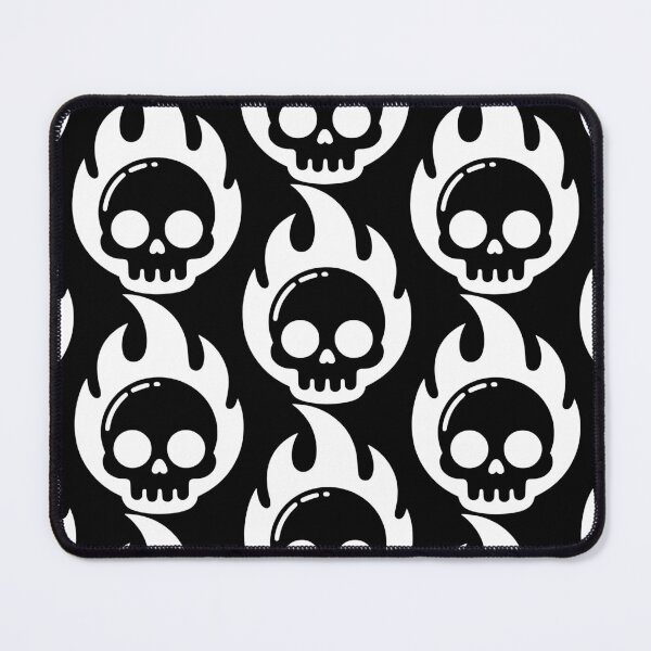 Item preview, Cute Flaming Skull Minimal Design White designed and sold by Skulls & Calaveras.
