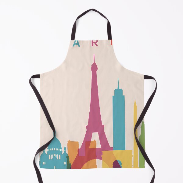 Artikelvorschau, Bunte Pariser Skyline – Eiffelturm, Arc de Triomphe und Sacré-Cœur entworfen und verkauft von youkee.