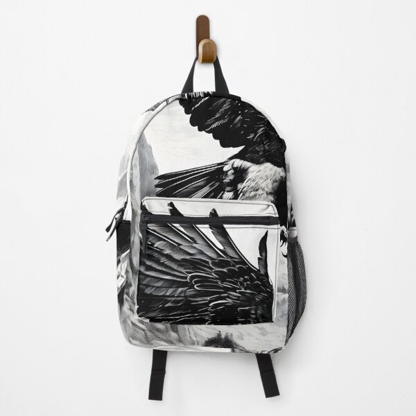 Item preview, DRAWING OF AN EAGLE ON THE MOUNTAINS designed and sold by infinitearte.