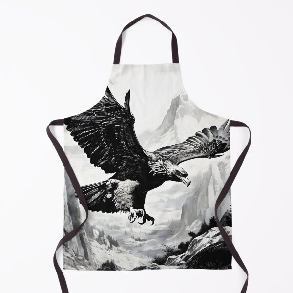 Item preview, DRAWING OF AN EAGLE ON THE MOUNTAINS designed and sold by infinitearte.