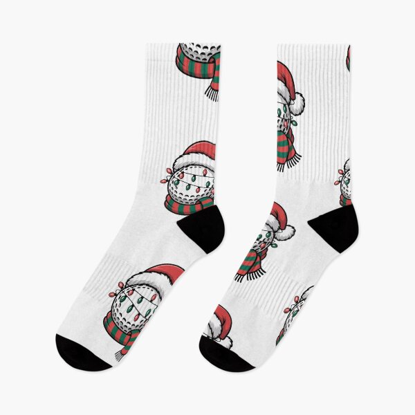 Item preview, Christmas Golf Golfing Golfer With Santa Hat Wrapped in lights designed and sold by SOUFIANE1991.
