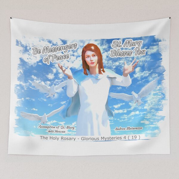 Item preview, St. Mary into Heaven - Message of Peace designed and sold by Andrea Matarazzo.