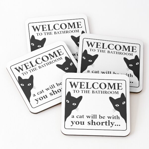 Item preview, Welcome To The Bathroom A Cat Will Be With You Shortly designed and sold by stephenflashart.