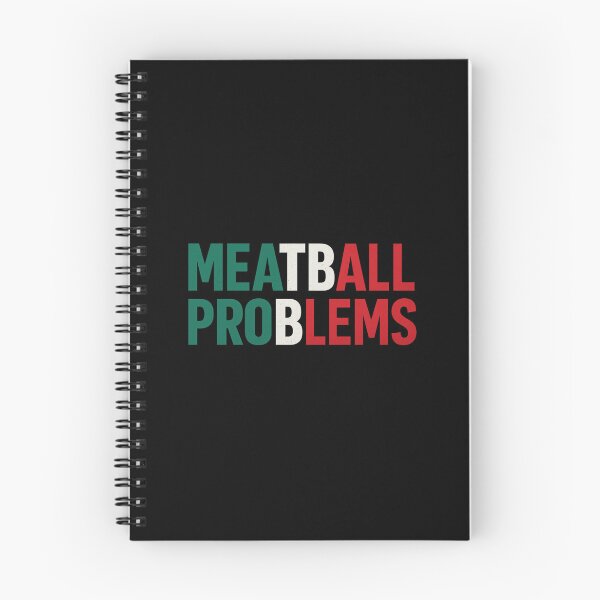 Item preview, MEATBALL PROBLEMS Funny Italian Flag Food Lover Shirt designed and sold by DailyDrivesct.